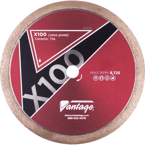 Diamond Vantage 0606ctwx1, X100 Tile Blade (wet), Heavy Duty Grade