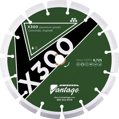 Diamond Vantage 0550ccv-8, X300 5" X 0.500" X 7/8-5/8" Blade