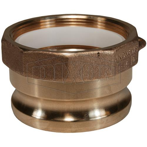 Dixon 400-A-BRINSERT 4" Male Adapter x Fem NPT w/Insert Brass