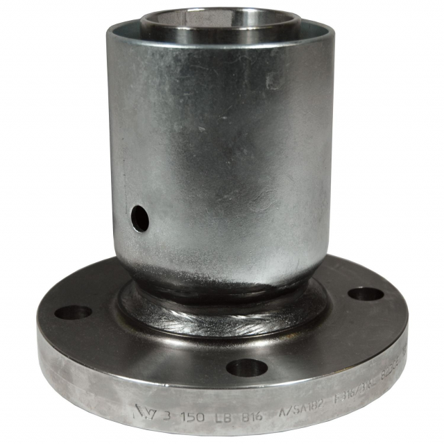 6 6 Dixon R96P3SOR15 316Ss Fixed External Swage Welded Flange Assembly 6 6 Dixon R96P3SOR15 316Ss Fixed External Swage Welded Flange Assembly
