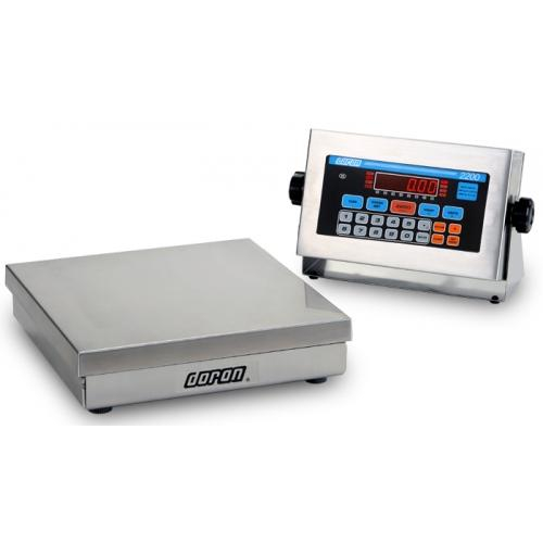 Doran 22010, 2200 Stainless Steel Bench Scale, 10 X 0.002lb, 10" X 10"