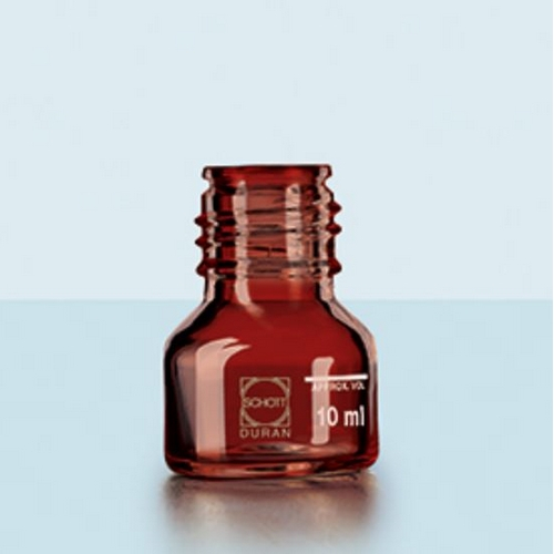 Duran 5539-249, 10ml Amber Glass Lab Bottle