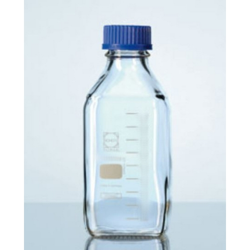 Duran 5560-10, Youtility 100ml Square Lab Bottle With Blue Cap