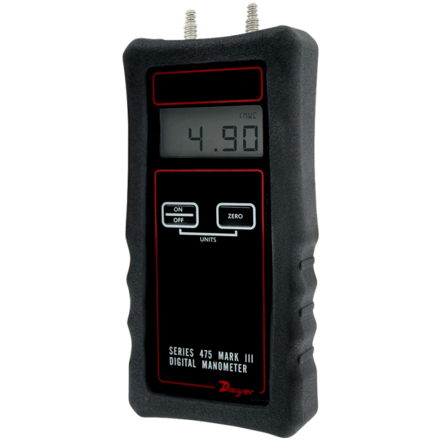 490A-5 0 to 500 psi 0 to 3448 kPa Dwyer 490A Wet/Wet Handheld Digital Manometer