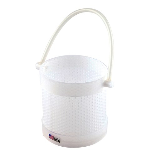 Dynalon 146564, 8x8" High Density Polyethylene Round Dipping Basket