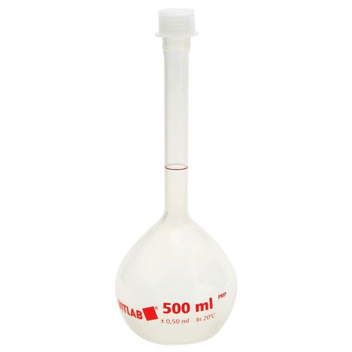 Dynalon 341585-0500, 500ml Polymethylpentene Volumetric Flask
