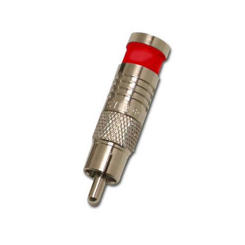 Eclipse Tools 705-004-rd-20, Rca Connector For Rg6/u, 20-pcs, Red