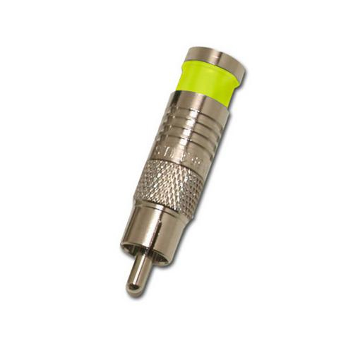 Eclipse Tools 705-004-yl-10, Rca Connector For Rg6/u, 10-pcs, Yellow