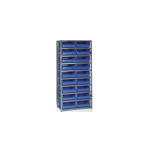 Buy Edsal PBS8511B, 36" x 12" x 75" 42 Blue Bins Bin Shelving Mega Depot