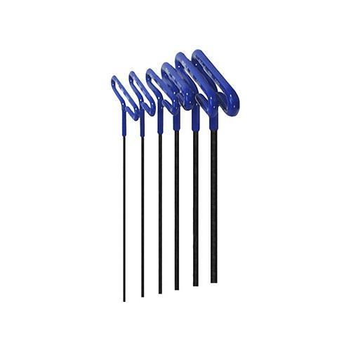Eklind 55196, Cushion Grip Set Of 6 Hex T-keys With 9" Arm In Pouch