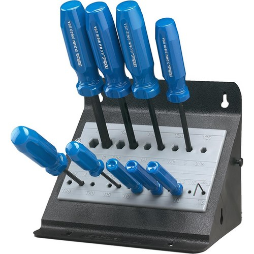 Eklind 90611, Metric Set Of 10 Ball-hex Drivers With Stand