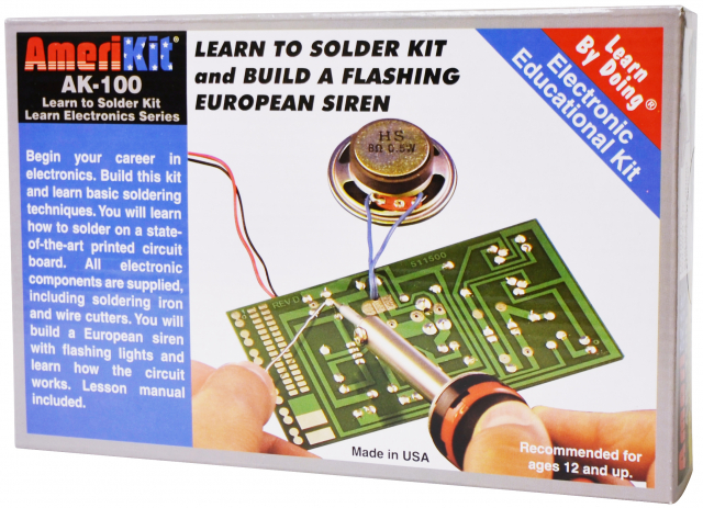 Elenco Ak-100 Beginner Learn to Solder Kit With Tools for sale online 