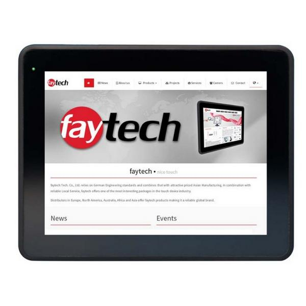 Faytech Ft097v40m400w1g8gcap, 10" Embedded Touch Pc, 1 Gb Ram, 8 Gb