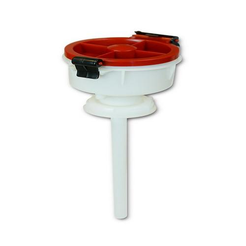 Foxx Life Sciences 330-0924-oem, Ezwaste Safety Funnel, Hdpe, Red Lid