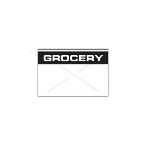 Garvey 1812-03375-cs, Gx1812 White/black "grocery" Rc Label