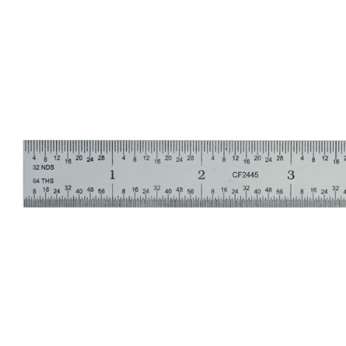 Ultratest 18 In. Flexible Steel Ruler with 5R Graduations
