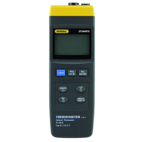 General Tools Dt2000rtd, 3-in-1 Thermocouple/rtd/ir Thermometer