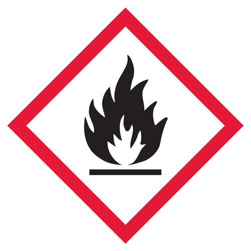 GHS Safety GHS1270 10.75" x 10.75" Flame Hazard Pictogram Placard