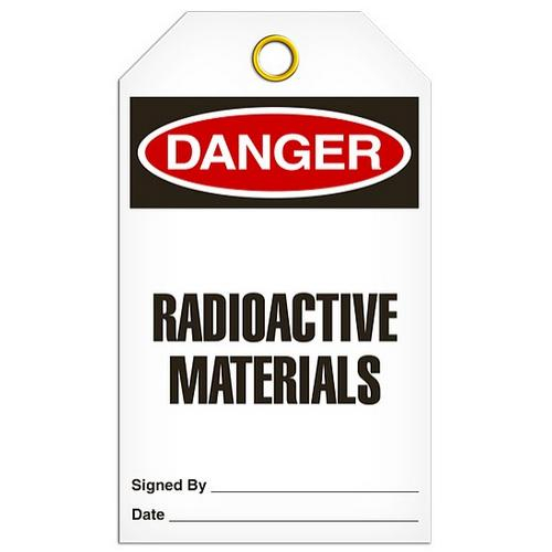 Buy GHS Safety TG1071RP, Tag "Danger Radioactive Materials" Mega Depot