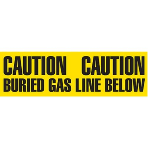 Buy GHS Safety UT3607, PrimeGuard Barricade Tape "Buried Gas Line