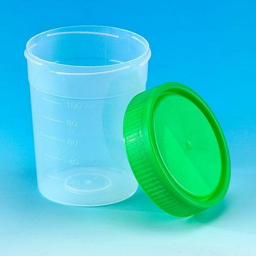 Globe Scientific 5915g, Specimen Container, 1/4-turn Green Screwcap