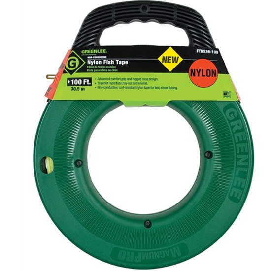 Buy Greenlee 12716, FTN536100 100ft x 3/16" Nylon Fish Tape Mega Depot
