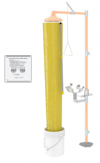 Guardian Equipment Ap250-005, Emergency Shower Test Chute Kit With Pail