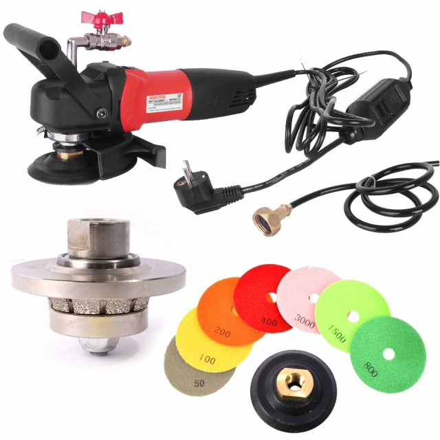 Hardin 34wvpolset220, Wp800-220 4" Var Speed Polisher, 3/4" Wheel