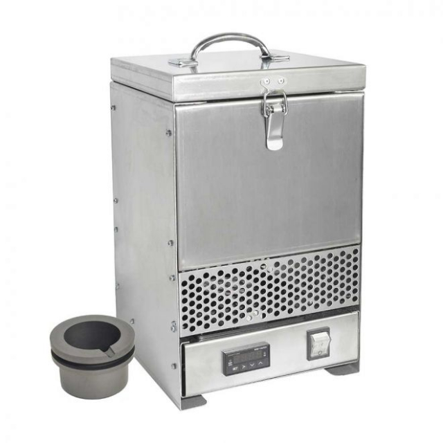 Hardin Hd-2341ss, Steel Tabletop Melting Furnace With 1 Kg Crucible