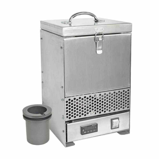 Hardin Hd-2343ss, Steel Tabletop Melting Furnace With 3 Kg Crucible