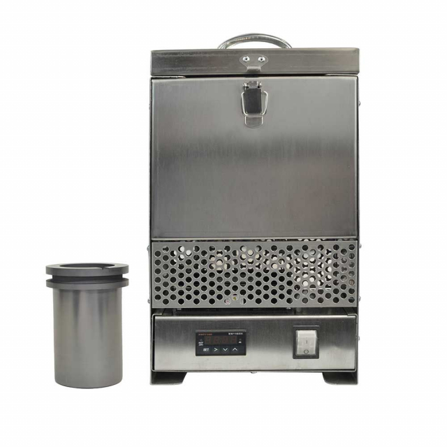 Hardin Hd-2344ss, Steel Tabletop Melting Furnace With 4 Kg Crucible