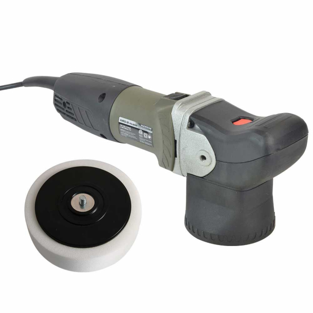 Hardin Hvro-38k, Random Orbital Polisher With 6" White Polishing Pad