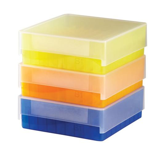Heathrow Scientific HS120040, 81-Well Microtube Storage Box (6 Packs of 5 pcs)