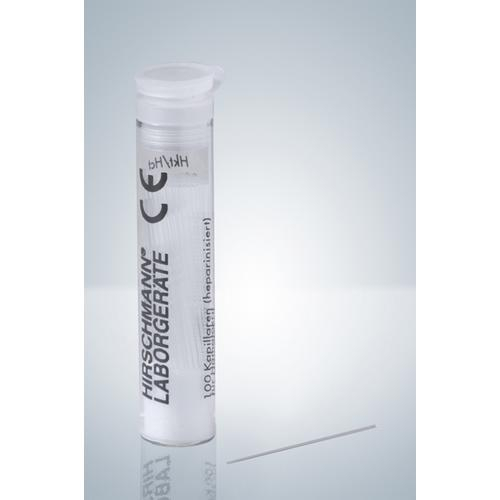 Hirschmann 9030208, Micro-Hematocrit Capillaries, Na-Hep, 9 uL (Pack of 100 pcs)