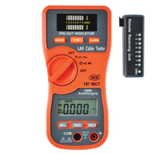 Hoyt 187mct, Lan Cable Tester And Digital Multimeter (2 In 1)
