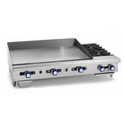 Imperial Imga-3628-ob-2, 36" Wide Manual Griddle With 2 Open Burners
