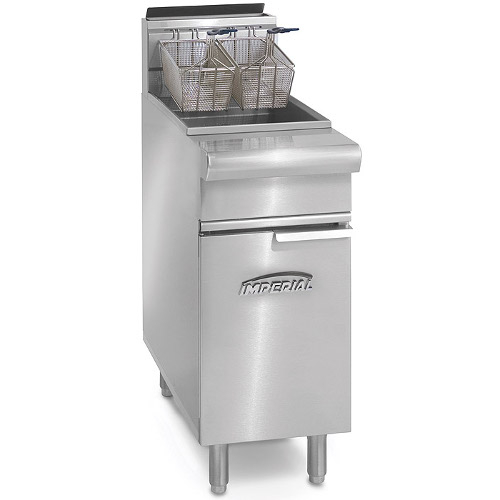 Imperial Irf-40, 40 Lbs Oil Capacity Fryer, Steel Tube Fired Fry Pot