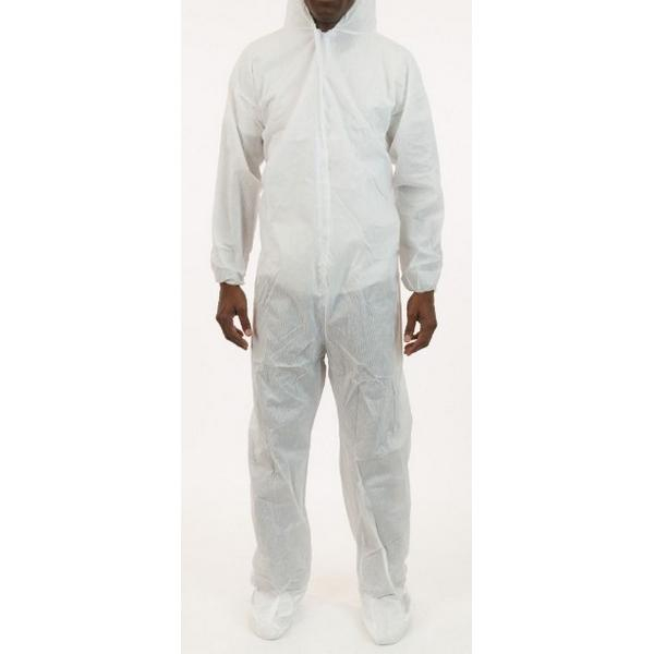 International Enviroguard 2219-l, Sms Lightweight Coverall White, L