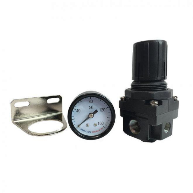 Buy Interstate Pneumatics WR1110, 1/4" In-Line 90 Psi Preset Regulator - Foto 7