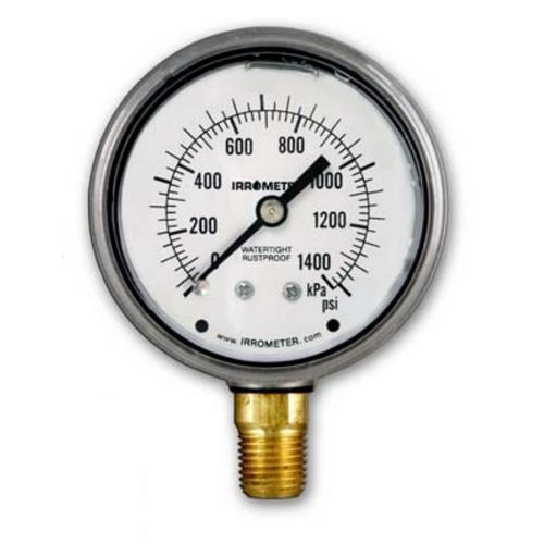Irrometer 7lf-100, 7lf 100 Psi Liquid Filled Pressure Gauge