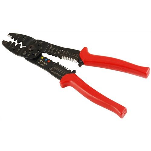 K Tool International Kti56207, 9.75in Professional Wire Stripper, 8-in-1, Quick And Easy