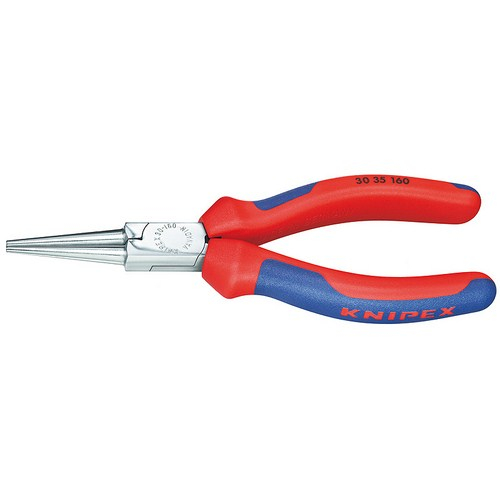 Knipex 30 35 160, Chrome Plated Long Nose Pliers W/round Jaws