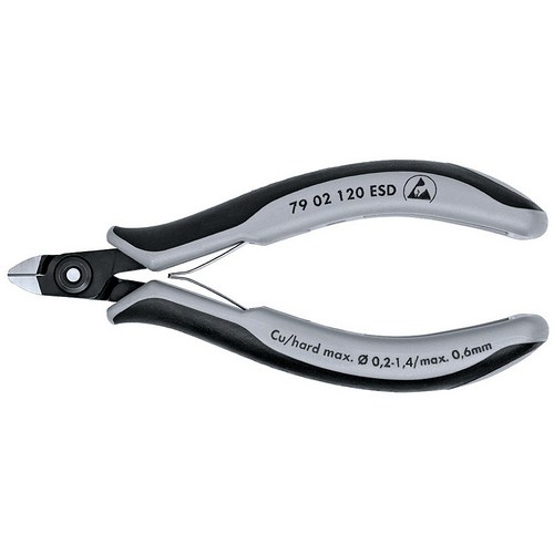 Knipex 79 02 120 Side Cutter Electronics Mini-Head 120 mm