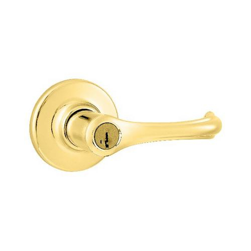 Kwikset 400dnl-3s, Dorian Entry Door Lock Smart Key Bright Brass