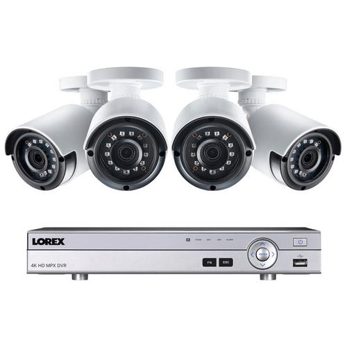 Lorex 2kmpx44, 8 Channel Security System With 4 Hd 2k Outdoor Cameras