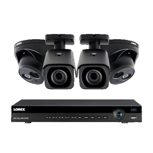 Lorex 4khdip822nv, 4k Ultra Hd Ip Nvr 8 Channel System W/metal Cameras