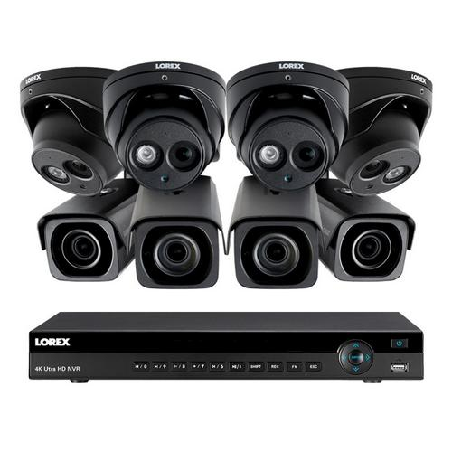 Lorex 4khdip844nv, 8 Channel Nvr System With 8 Outdoor 4k Ip Cameras