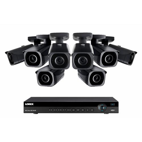 Lorex 4khdip88nb, Hd Ip Nvr System With 8 Outdoor 4k 8mp Ip Cameras