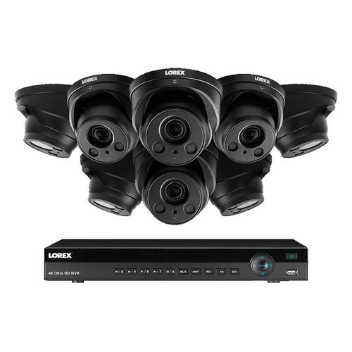 Lorex 4khdip88nw, 8 Channel Surveillance System With 8 Dome Cameras