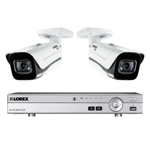 Lorex 4kmpx82, 8 Channel Surveillance System With 2 Outdoor Cameras